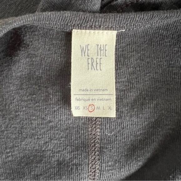 Free People We The Free Charcoal Tank Top with Flower Embroidered Details -Small - Picture 10 of 11